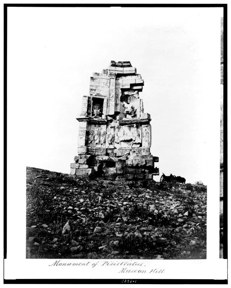 Monument of Pisistratus. Museon Hill LCCN94513597