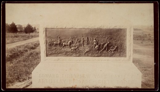 Monument to 1st New York Independent Battery Light Artillery, Cowan's Battery, Gettysburg LCCN2017658736