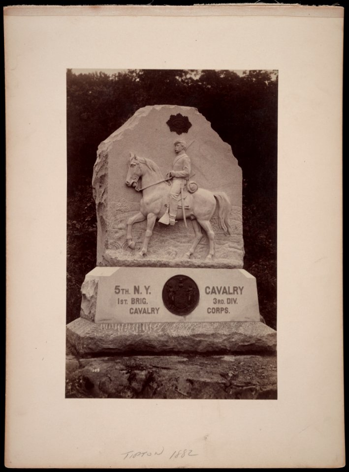 Monument to 5th New York Cavalry Regiment at Gettysburg LCCN2017658730