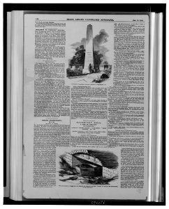 Monument to President Madison erected at Montpelier, Va. The appearance of the vault and remains of President Madison, exposed in digging the foundation of the monument. LCCN00651212