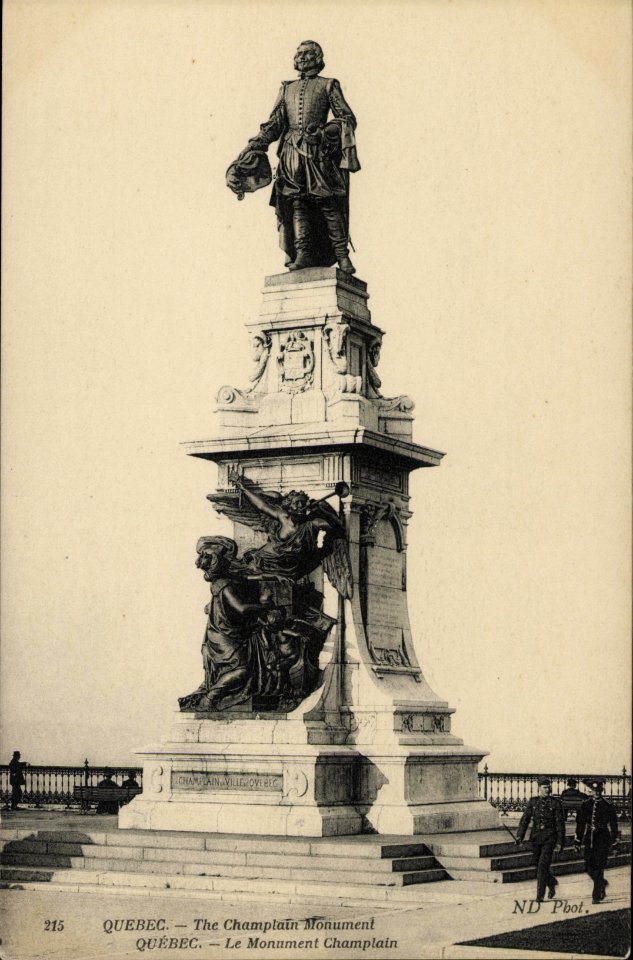 Monument à Samuel de Champlain, Québec, vers 1908