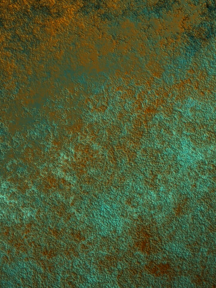 Patina green rust