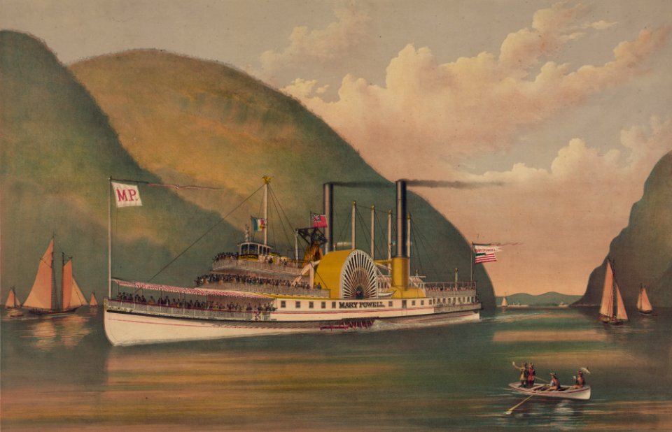 Mary Powell (1861 steamboat) by Endicott cropped