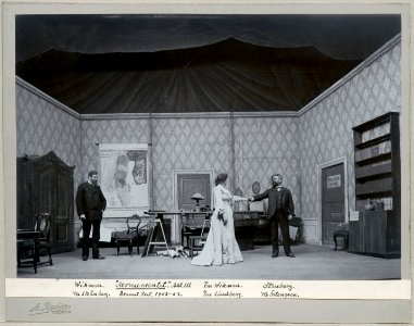 Monumentet, Dramatiska teatern 1902. Föreställningsbild - SMV - H14 051