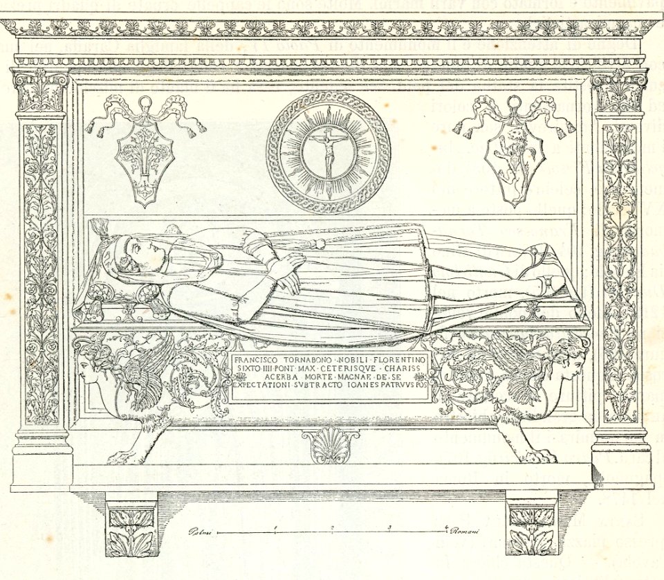 Monumento a Francesco Tornabuoni nella chiesa di S Maria sopra Minerva