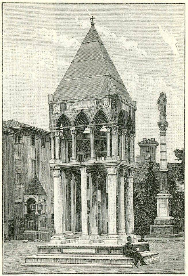 Monumento sepolcrale di Rolandino de Passeggieri xilografia