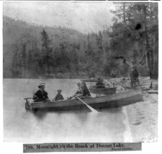 Moonlight on the Beach at Donner Lake, Placer County LCCN2002719292 photo