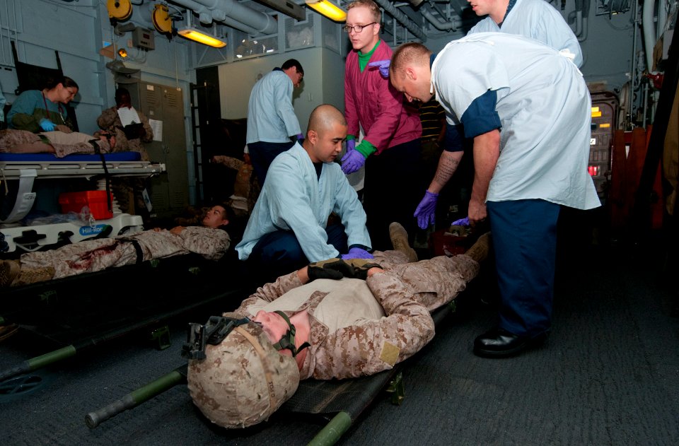 Mass casualty drill 120819-N-SH505-008