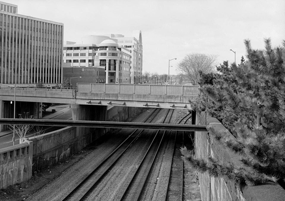 MARYLAND AVENUE CORRIDOR, LOOKING SOUTHWEST FROM THE TENTH STREET OVERPASS, SW