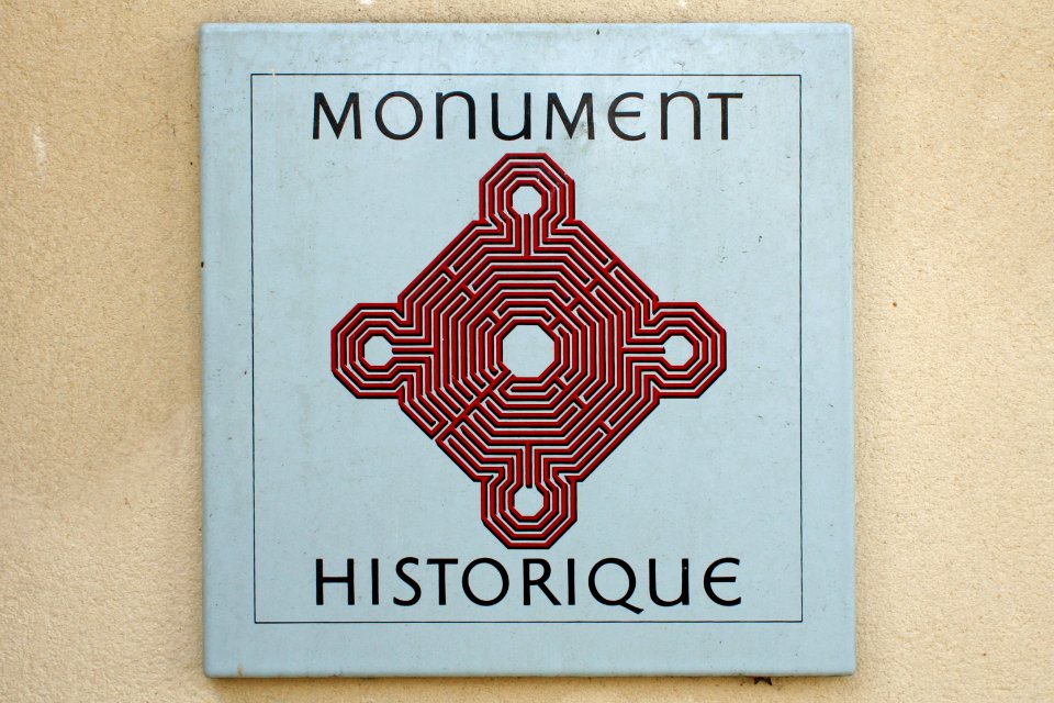 Monument historique - Plaque