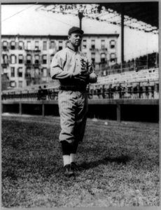 Mordecai Peter Centennial Brown, baseball player for the St. Louis Federals, full-length portrait, standing, facing slightly right, in uniform LCCN90707661