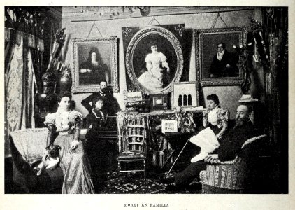 Moret en familia, de Franzen, Blanco y Negro, 23-10-1897 photo