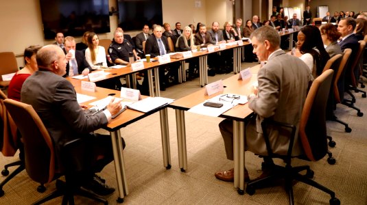 Morgan addresses Border Interagency Executive Council- BIEC