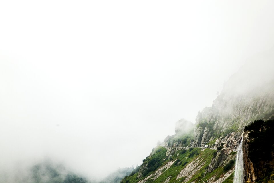 Nature landscape fog