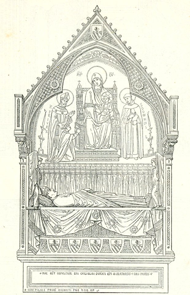 Monumento a Guglielmo Duranti vescovo di Mande nella chiesa di S Maria sopra Minerva
