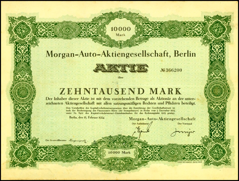 Morgan-Auto-AG 1924