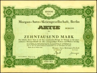 Morgan-Auto-AG 1924