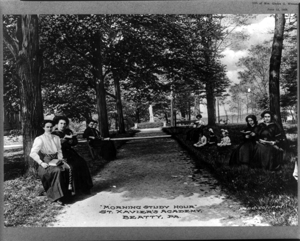 Morning study hour, St. Xavier's Academy, Beatty, PA LCCN2012645653