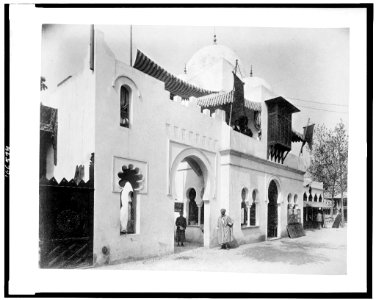 Moroccan café on a street in Cairo, Paris Exposition, 1889 LCCN92520969