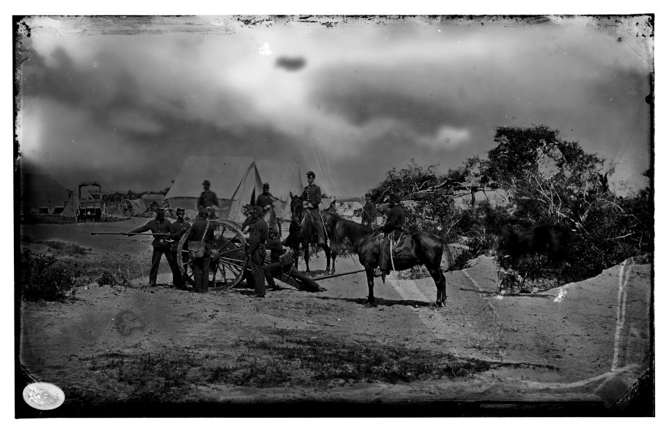 Morris Island, South Carolina. Battery 'B' of the last U.S. artillery (Henry's battery) active during siege operations against Fort Wagner and Battery Gregg LOC cwpb.04741