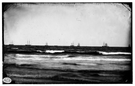 Morris Island, South Carolina. U.S. Fleet offshore LOC cwpb.04757