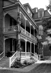 Morris-Butler House porch HABS IND,49-IND,9-5