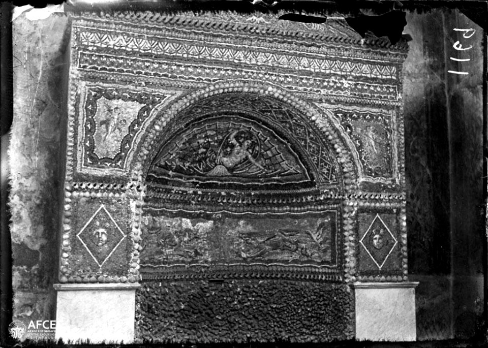 Mosaic situat a les restes de l'antiga ciutat de Pompeia