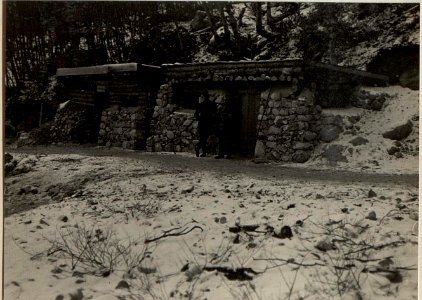 Moscenzastellungen. Hilfsplatz, kombinierte Stein- und Blockhütte. (BildID 15471009)