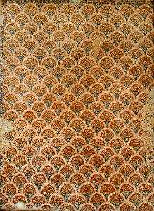 Mosaique exposée entrée musée de Lamta, 19 avril 2015