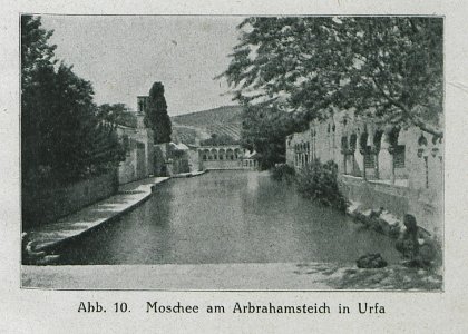 Moschee am Abrahamsteich in Urfa - Banse Ewald - 1919