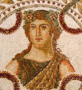 Mosaïque au musée de Lamta, juillet 2013 01