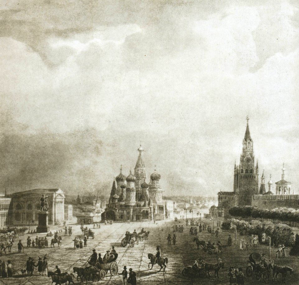 Moscow, Red Square, 1820s
