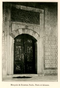 Mosquée de Roustem Pacha Porte et faïences - Barth Hermann - 1913