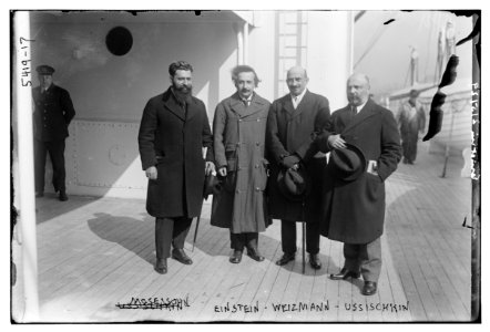 Mossessohn, (Albert) Einstein, (Chaim) Weizmann and Ussischkin (Ussishkin) LCCN2014712253