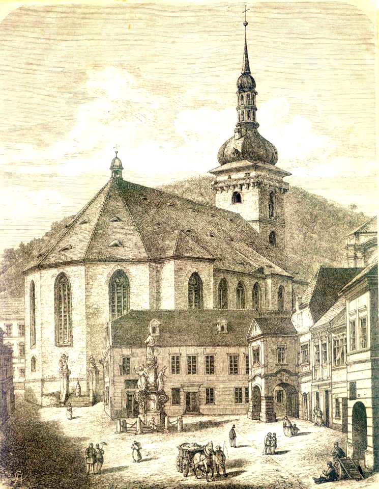 Most - děkanský kostel
