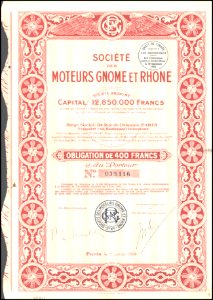 Moteurs Gnome et Rhone 1924