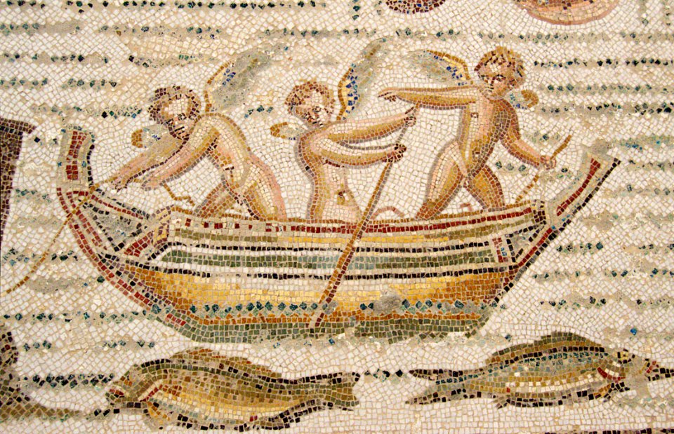 Mosaïque au musée de Lamta, juillet 2013 02