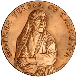 Mother Teresa Congressional Gold Medal (front)