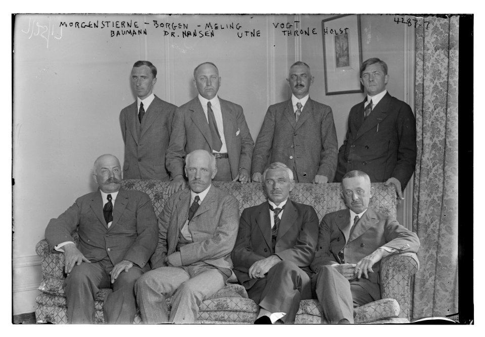 Morgenstierne, Borgen, Meling, Vogt, Bauman, Dr. Nansen, Utne, Throne, Holst LCCN2014705209