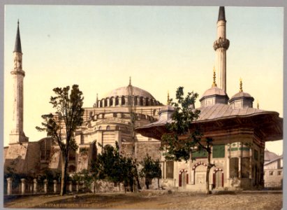 Mosque of St. Sophia and Ahmed III fountain, Constantinople, Turkey LCCN2003653119