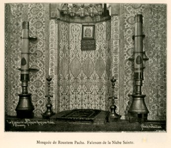 Mosquée de Roustem Pacha Faïences de la Niche Sainte - Barth Hermann - 1913