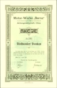 Motor-Werke Berna 1906