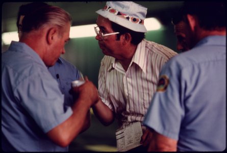 Motorist Engages in a Lengthy Confrontation with Public Works Employees of an Auto Emission Inspection Station in Norwood Ohio...08-1975 (4266527572)