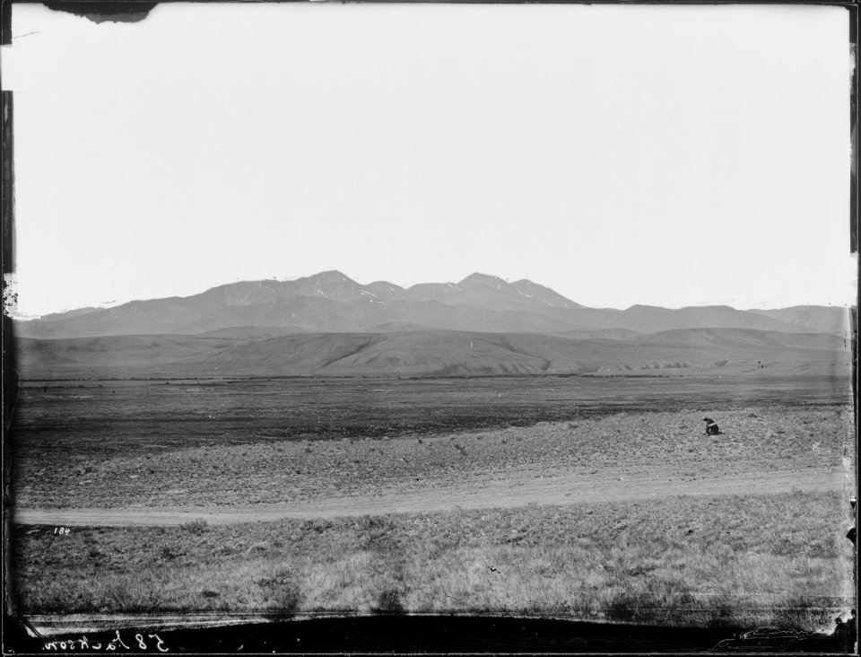 Mount Garfield, the highest summit of the Red Rock Mountains. Idaho. - NARA - 516665