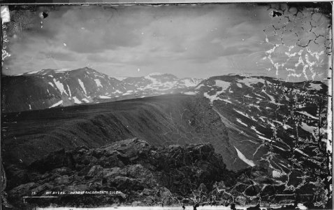 Mount Byers, head of Sacramento Gulch. Park County, Colorado. - NARA - 516985