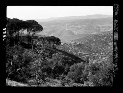 Mount Hermon and vicinity. Hasbeya. View from upper mountain side LOC matpc.15409