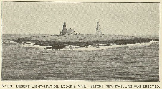 Mount Desert light-station, looking NNE, before new dwelling was erected LCCN2005688366