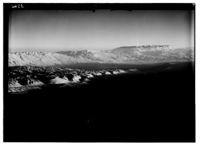 Mount Hermon and vicinity. Jebel Sunnin (Lebanon) from Hermon LOC matpc.02828