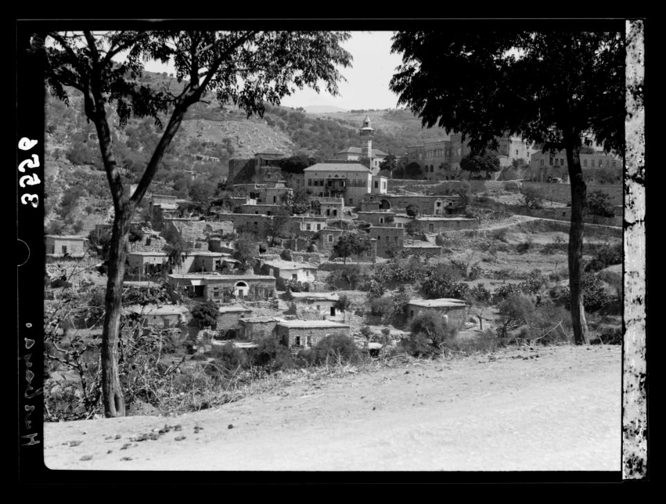 Mount Hermon and vicinity. Village of Hasbeya starting point for the climb of Hermon LOC matpc.15406