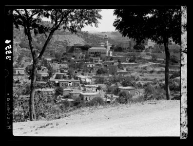 Mount Hermon and vicinity. Village of Hasbeya starting point for the climb of Hermon LOC matpc.15406
